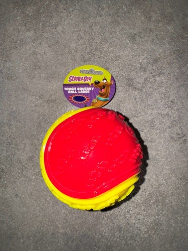 1xLarge Scooby Doo Durable Squeaky Ball Original Dog Ball Random Color Tough 9cm - Picture 2 of 9