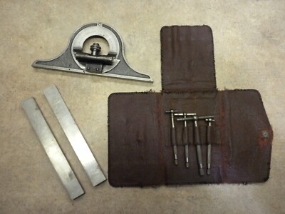 Machinist tools Lufkin Telescoping gauges, Degree locator, parallels