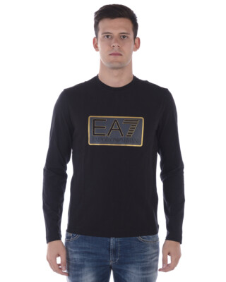 Emporio Armani Ea7 T-Shirt Sweatshirt Man Black 6ZPT58PJ03Z 1200 Sz.XL MAKEOFFER