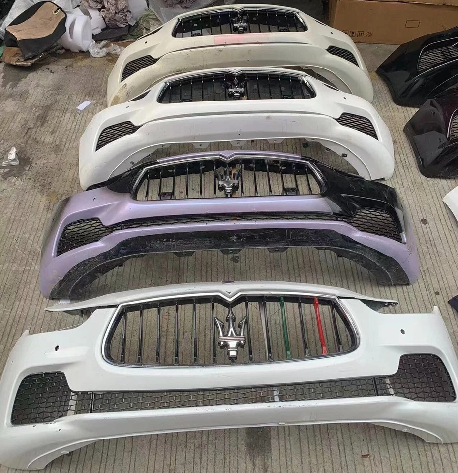 PARAGOLPES DELANTERO MASERATI GHIBLI 2014 2015 2016 2017 2018 OEM con juego de parrilla Foto 4 de 4