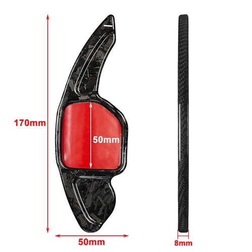 Carbon Fiber Steering Wheel Paddle Shifter Extension Fit Audi A4L A8 S5 S6 09-12 - Picture 9 of 11