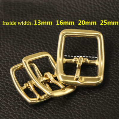 Solid Gold-Tone Brass Belt Buckle - Single Tongue Design Fits 1.5 Inch Belts 10 thumbnail image