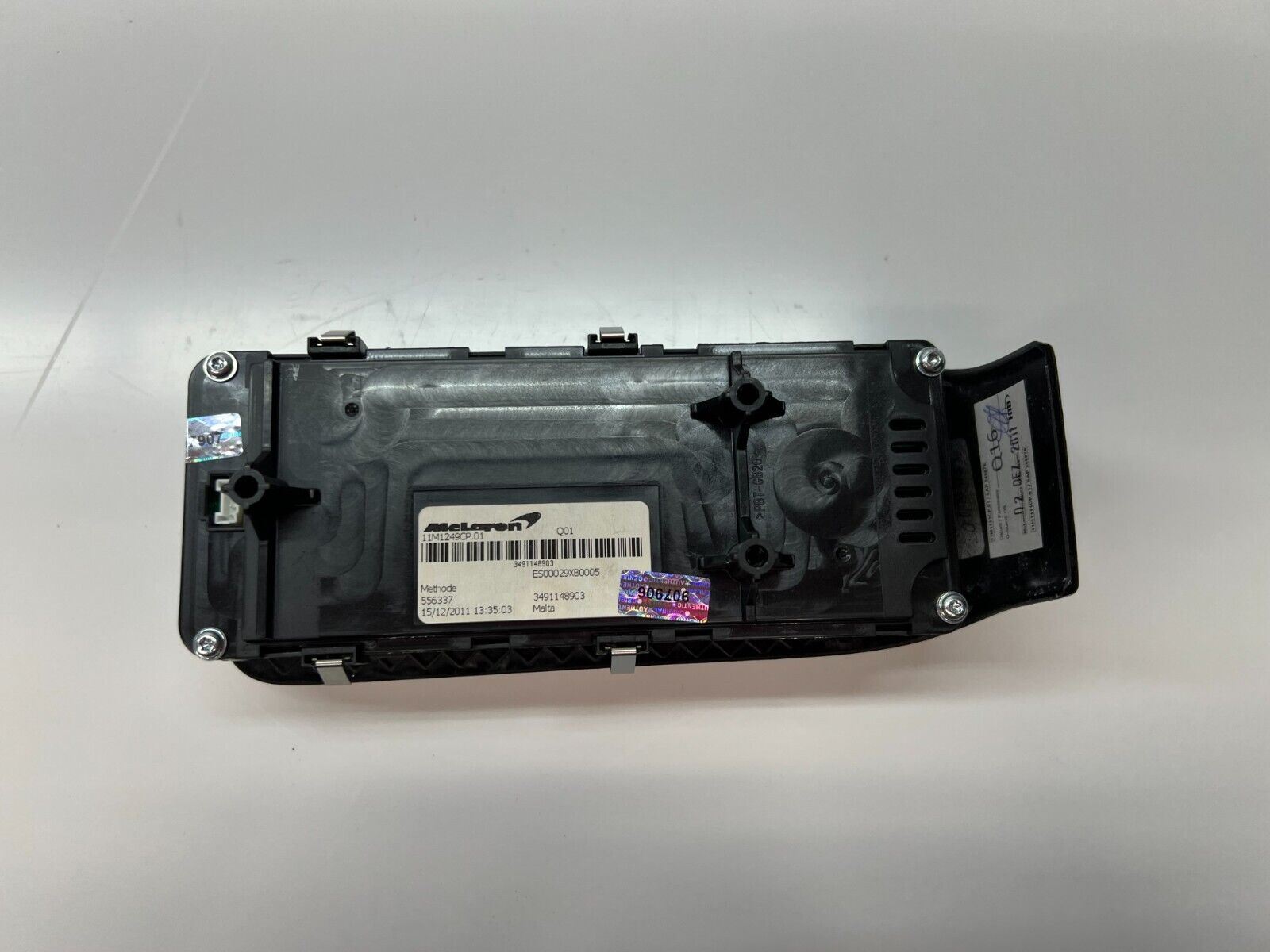MCLAREN MP4-12C DOOR CONTROL SWITCH AC CONTROL CARBON FIBER OEM 11M1249CP
