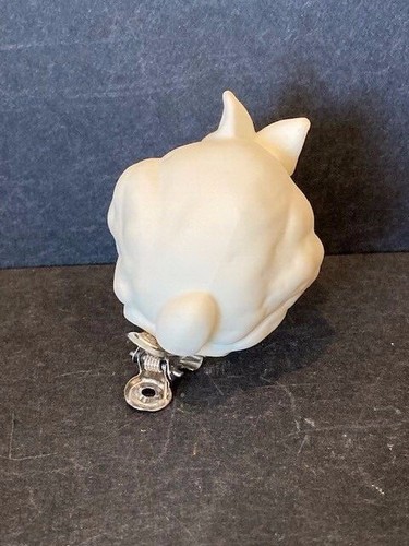 "Snowbunny" DEPT 56 Bisque Clip On Light Up Christmas Snow Bunny Rabbit Lite - Picture 2 of 5