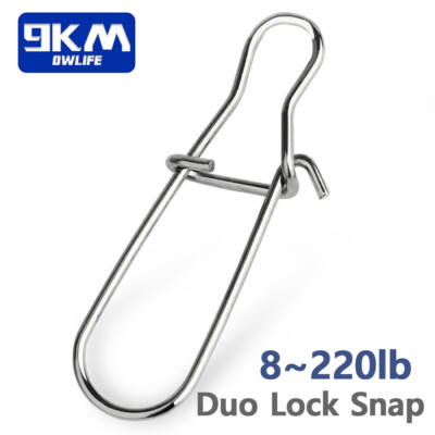 200Pcs Fishing Snaps Duo Lock Snaps Set Stainless Quick Change Lures Safety Snap