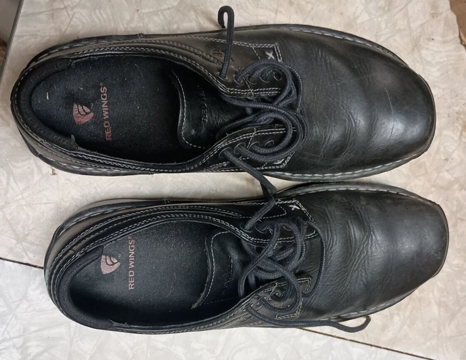 Red Wing 4110 Oxford Black Shoes 10B - Image 3 of 4