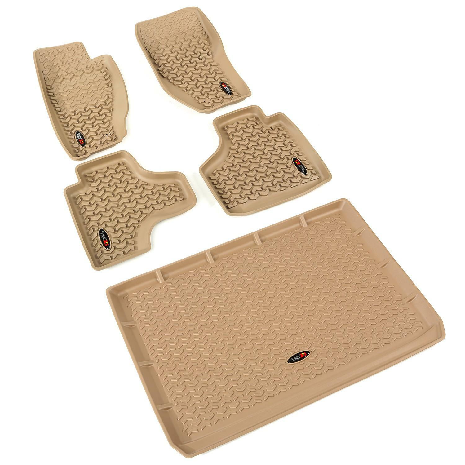 Tapis Jeep Liberty beige anti-boue | Protégez votre moquette des taches et de l'humidité du coffre