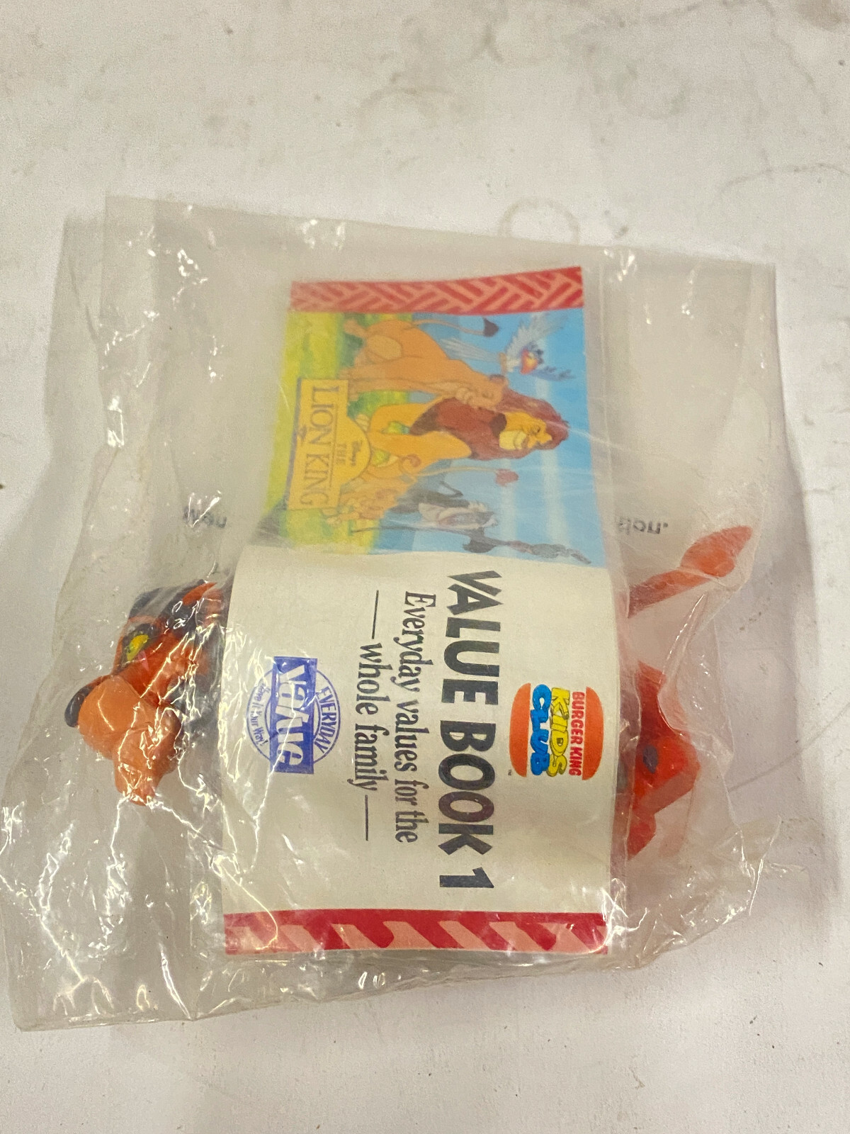 Burger King 1994 Disney Lion King Kid's Club Toy - Scar - NIP!