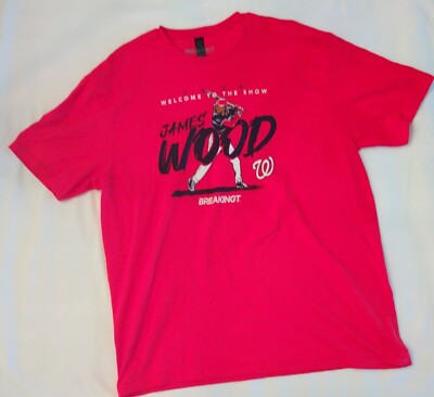 Washington Nationals James Wood Debut T-Shirt Large New MLB Baseball July 1