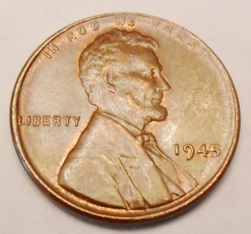 1945 P Lincoln Wheat Cent / Penny  *AU - ABOUT UNCIRCULATED*   **FREE SHIPPING**