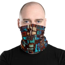 Neck Gaiter Buff, Decorative Face Mask Headband Tube Scarf, Fun Hipster Fashion 