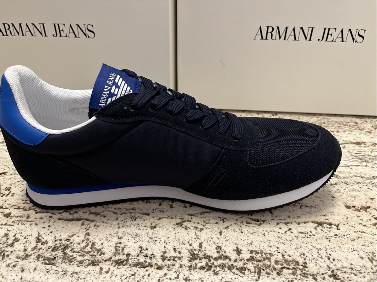 ジョルジオアルマーニ　size41 NEW ARMANI JEANS MENS SNEAKER XZX006 HO102 D879 SIZE US 9.5