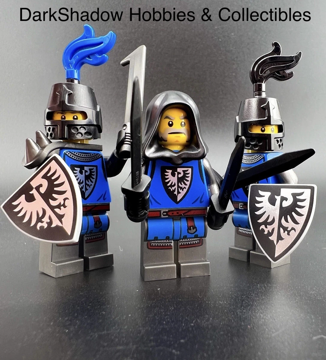 Lego Castle Black Falcon Knights Lot 3 Minifigures Lion 10305