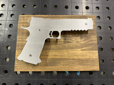2011 Gun STI DVC 1911 2011 Handgun Metal And Wood Sign Gun Art | eBay