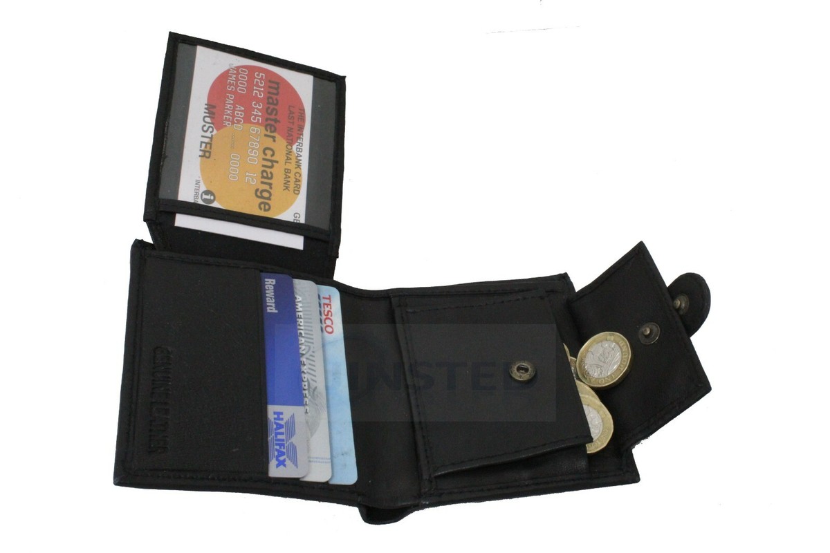 Luxury Small Leather Wallet Compact 7 Card and Coin section RFID