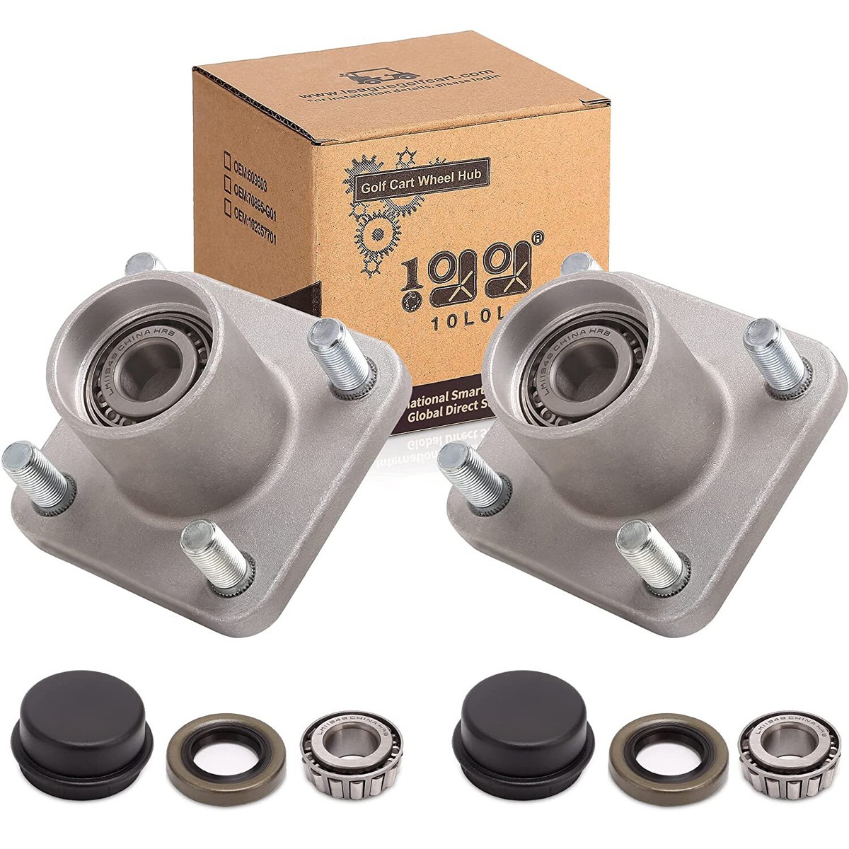 パーツ rin&corl golfshop Golf Cart Front Wheel Hub Assembly kit for Golf Cart Club Car DS