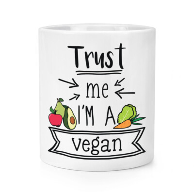 Trust Me I'M A Vegan Makeup Pinsel Bleistift Topf Favorit Best Lustiger Witz