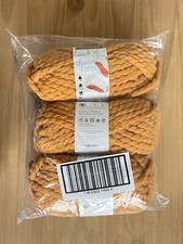 3 Pack Lion Brand Touch Of Alpaca Thick  Quick Yarn - MANGO CHUTNEY Brand New