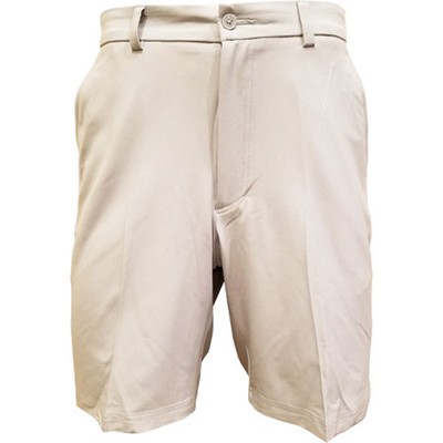 Cypress Club Flat Front Comfort Waist Golf Shorts Beige Variety