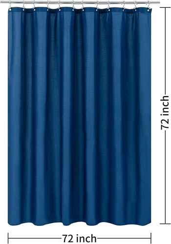 Shower Curtain Liner Waterproof Fabric 3 Magnets Soft Hotel Quality Cloth Light - Picture 126 of 208