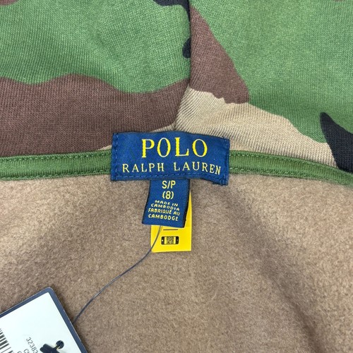 NWT Polo Ralph Lauren Boy Kids Hoodie Sweatshirt Size Small (8) Camo D008 -10 - Picture 18 of 18