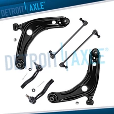 Front Lower Control Arms Outer Tierods Sway Bars for 2007 - 2014 Toyota Yaris
