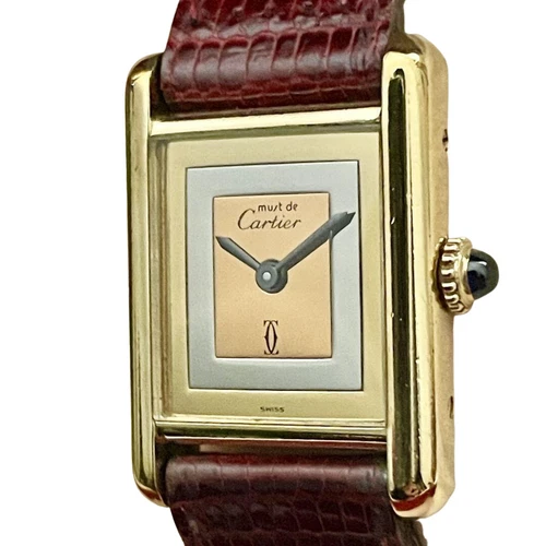 Cartier Tank - 24 mm, Stainless Steel, Gold Plated