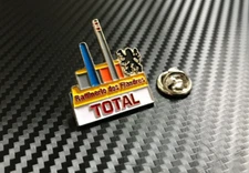 RARE Genuine Vintage Total Oil Logo Pin Badge Petrol Gasoline Shell VGC Refinery