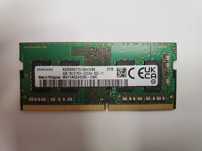 Samsung M471A5244CB0-CWE 4GB DDR4 PC4-3200AA SO-DIMM RAM Memory | eBay