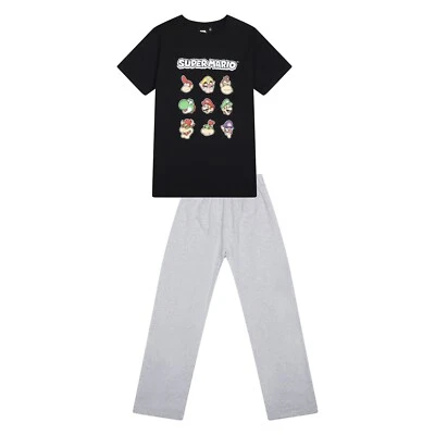 EX UK STORE® Jungen Super Mario Pyjama Set Baumwolle Gamer Kinder PJ Schlaf Loungewear 7 bis 15 Jahre