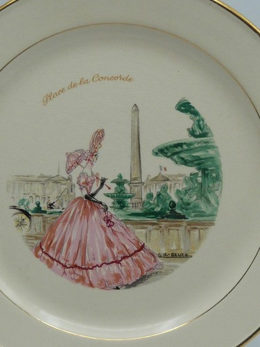 VILLEROY & BOCH METTLACH ROBJ PARIS TELLER PARISANSICHT PLACE DE LA CONCORDE - Bild 2 von 5