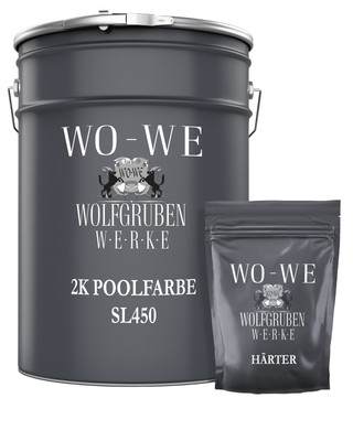 2K Schwimmbadfarbe Schwimmbecken Farbe Poolfarbe Poolbeschichtung 2,5-20Kg