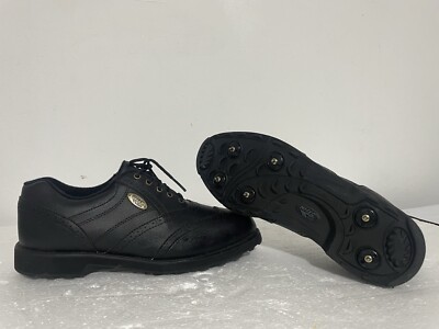 Hi Tec Men's Black Leather Golf Shoes Size Uk Eu 41 UK