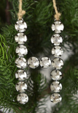 Pottery Barn 3.5" Jeweled Metal Letter "H" Alphabet Initial Christmas Ornament