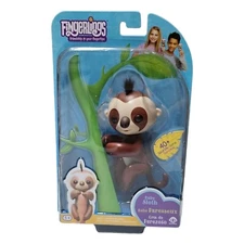 Fingerlings Baby Sloth - Kingsley (Brown) -  Interactive Baby Pet - by WowWee