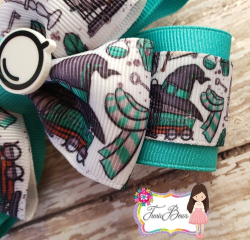 Harry Wizard Double Layered Stacked Pinwheel Hair Bow, Girls, Clip - Picture 3 of 4