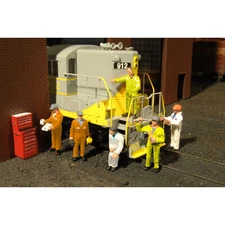 Bachmann 33113 HO-Scale Mechanics Figures Set (6) & Tool Box