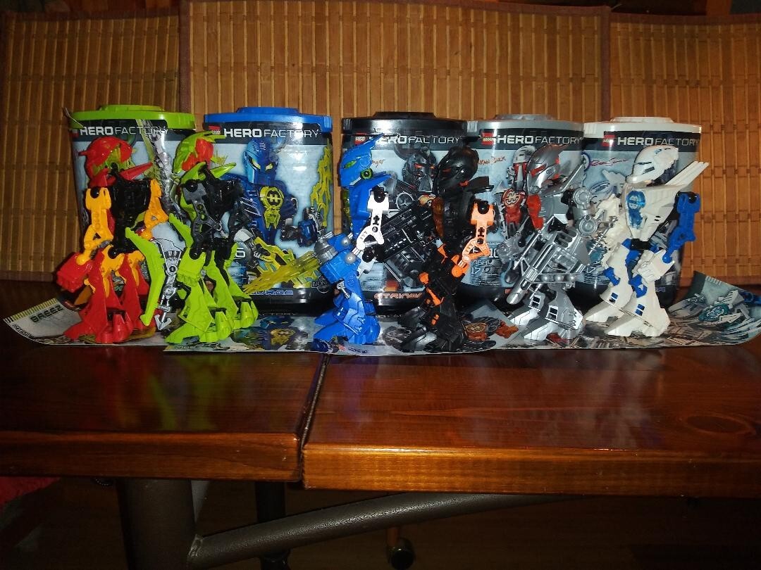 LEGO HERO Factory 1.0 set of 6 Furno Breez Surge Stringer Bulk