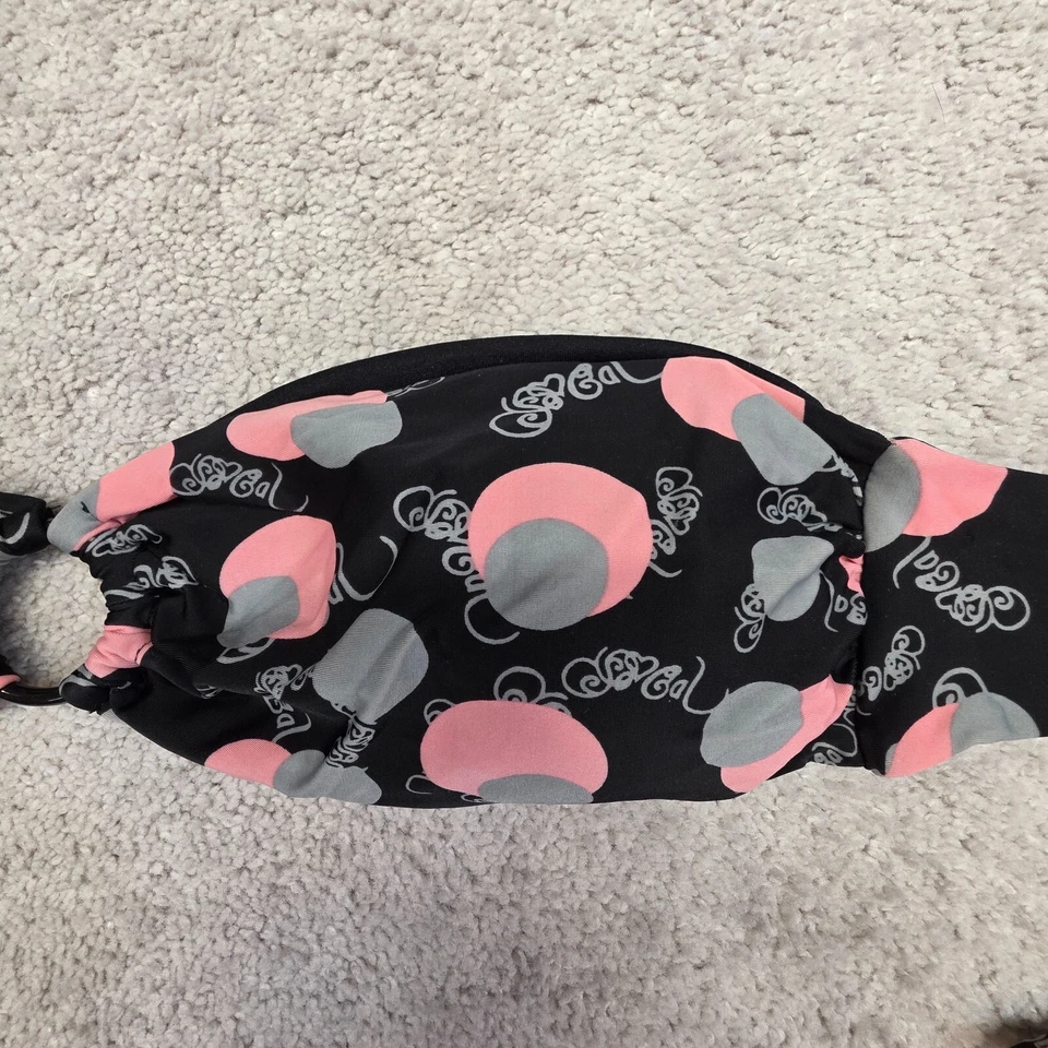 Top de bikini So California Waves anillo bandeau negro grande Foto 2 de 4