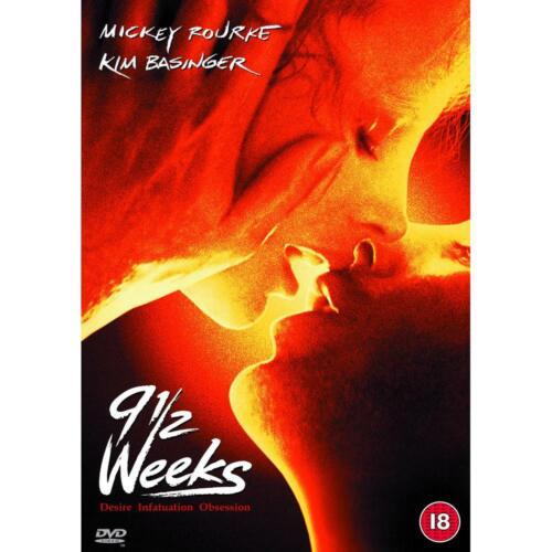 9 1/2 Weeks (Mickey Rourke, Kim Basinger) Nine New Region 2 DVD - Zdjęcie 1 z 1
