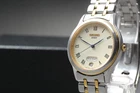 Vtg 1993 Seiko Spirit 7N93-6A00 Day/Date Two-Tone HAQ Quartz Mens Watch JAPAN