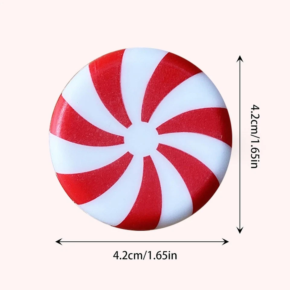 Christmas Candy Shape Door Knob Covers 10 Pieces Traditional Non-Slip Grip - Image 2 of 4