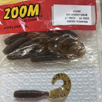 ZOOM FAT ALBERT GRUB 3   10 Pack GREEN PUMPKIN  FAST SHIPPING