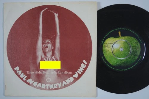 BEATLES / PAUL McCARTNEY & WINGS Jet SUPERB COND Sweden 45 nude cover SWEDISH
