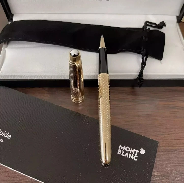 Bolígrafo Montblanc Meisterstück 163 Gold Classique Alemania Foto 3 de 4