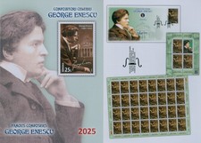 Romania 2025 Famous Composers, George Enescu, Conductor, Violinist Mi.8547