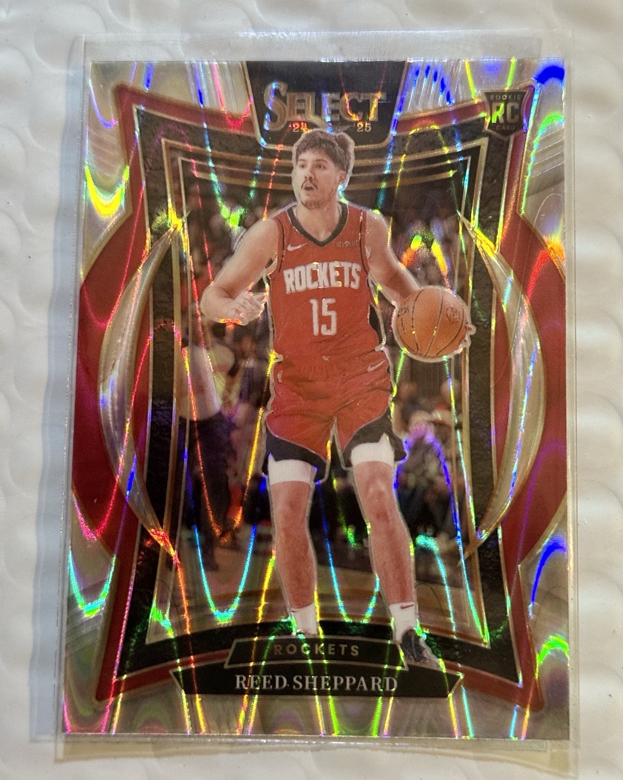 2024-25 Panini Select - Concourse Reed Sheppard #68 TECTONIC Prizm (RC)
