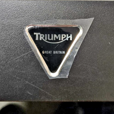Triumph Motorcycle Triangle STATOR COVER Badge Logo Sticker #0451