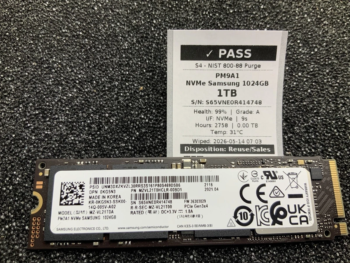 Samsung M.2 Interface Solid State Drives 2TB Storage Capacity for