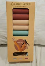 Blogilates Resistance Bands Soft Pink, Green, Orange Fitness Bands 3 Pack New 